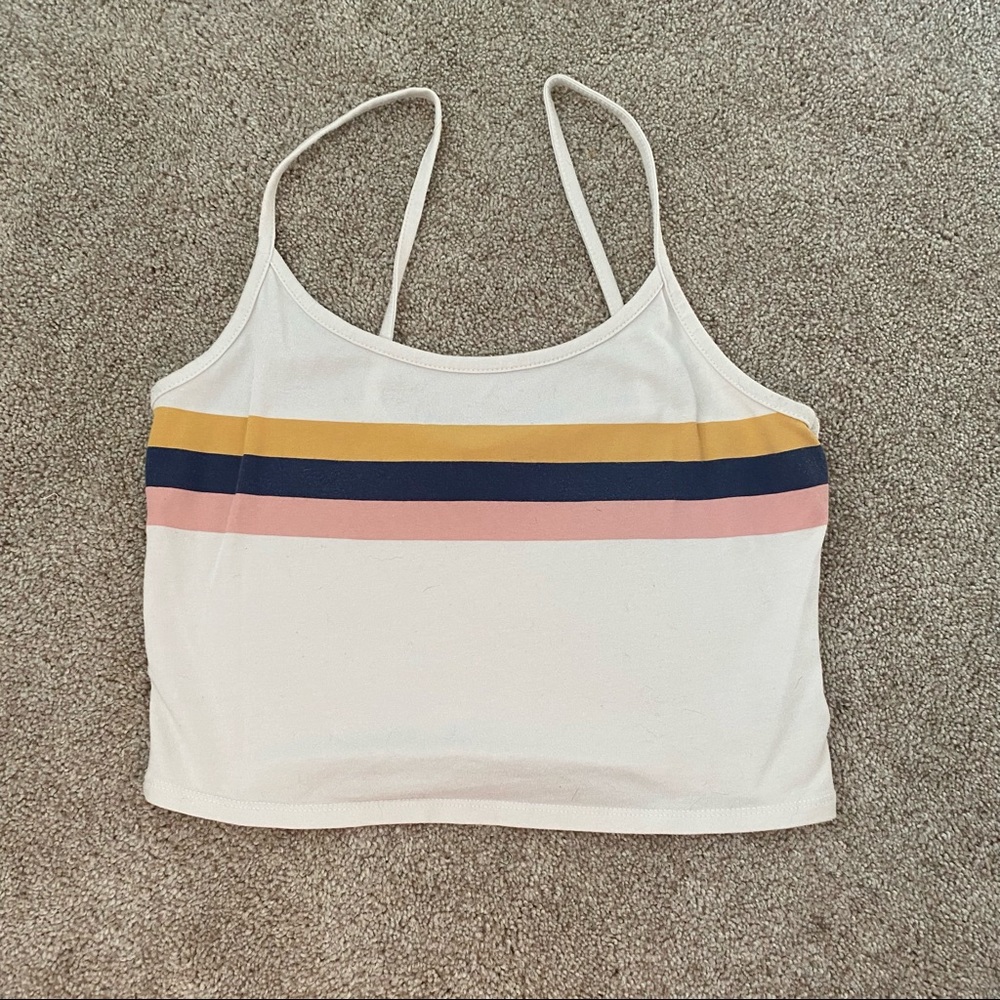 AE striped crop top